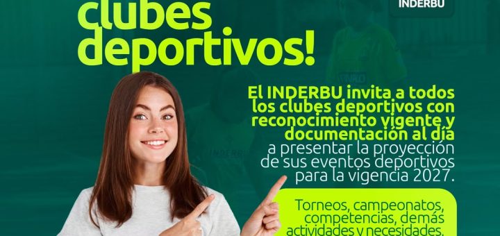 ¡Atención Clubes Deportivos! Les invitamos a proyectar sus eventos 2027
