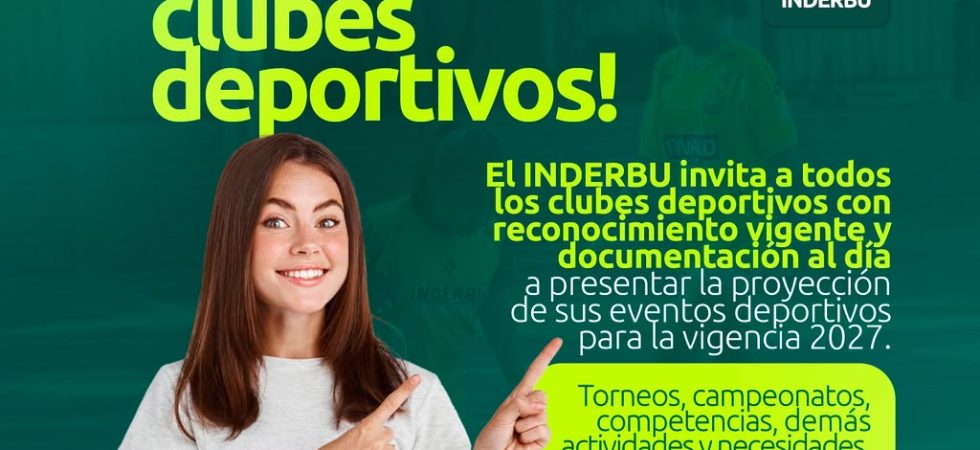 ¡Atención Clubes Deportivos! Les invitamos a proyectar sus eventos 2027